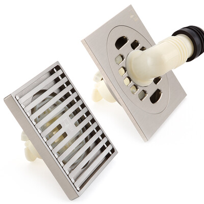 

Submarine Submarine LTK40X1 copper deodorant floor drain set nickel-plated wire drawing surface 4050 diameter general-purpose floor drain