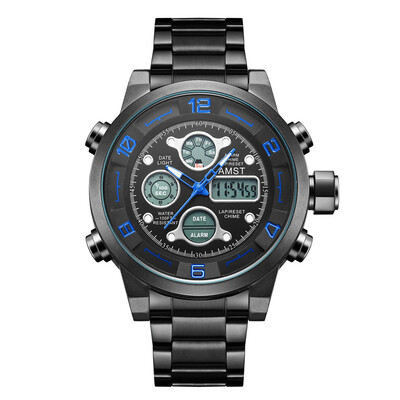 

2017 Hot Selling Top Luxury Brand Analog Digital Watches Men Led Full Steel Male Clock Men Military Wristwatch Quartz Sports Wat