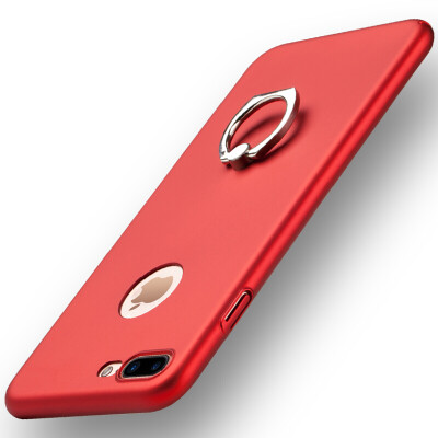 

Sanctuary (Sendio) Apple iPhone 7Plus phone case protective shell protective sleeve matte anti-fall shell all-inclusive with a ring buckle bracket hard shell Chinese red