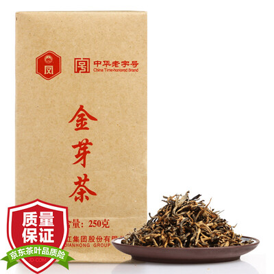 

Feng tea brand tea black tea Dian Dian premium black gold bud tea 250g