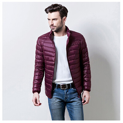

2017 light down jacket male collar short paragraph large size casual down young jacket