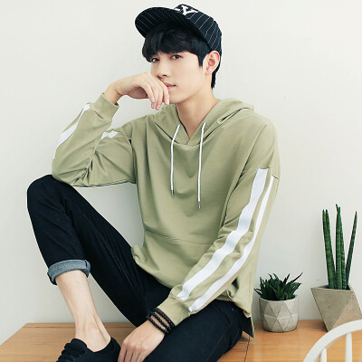 

2017 autumn and winter new men's autumn hooded sweater loose long-sleeved casual men's sweater T-shirt