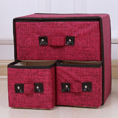 

Washable Woven Storage Box Underwear Storage Box Folding