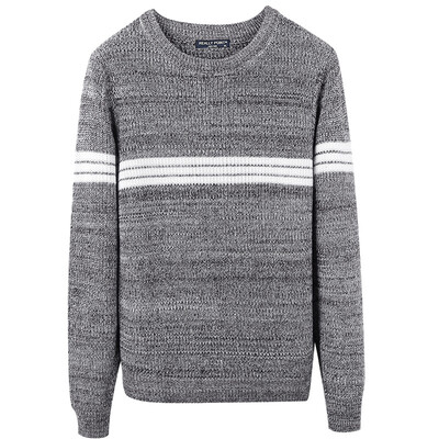 

2017 men's autumn new men's sweater round neck collar men's sweater as gift for men