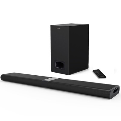 

RSR TB393-SW Professional TV Sound Wireless Bluetooth Echo Wall with Subwoofer Full Feature SOUNDBAR Black
