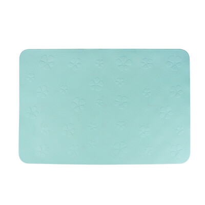 

Revitalizing rubber bathroom suction cup mat blue rectangle ZG1438