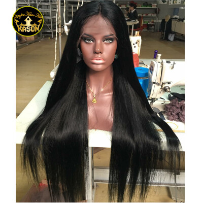 

8A Straight Full Lace Human Hair Wigs For Black Women Brazilian Human Hair Wig With Baby Hair Glueless Full Lace Wigs