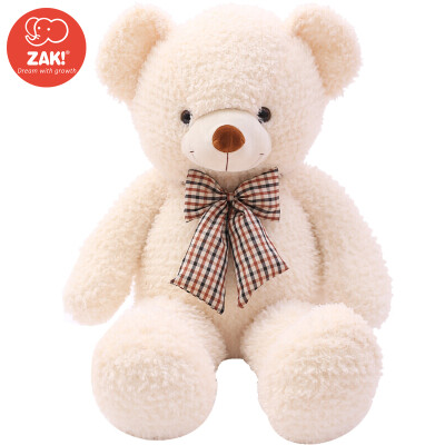 

ZAK! Plush toy creative cute cute cartoon large tie bear doll doll pillow cushion dolls 1 meter beige