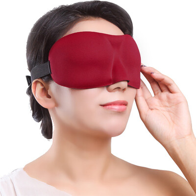 

Beautiful&beautiful 3D solid cut shade sleep goggles wine classic red one pack