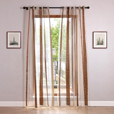 

Stylish Floral Flower Tulle Door Shower Window Curtain Drape Panel Sheer Valance