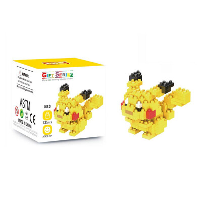 

LNO 135Pcs Pikachu Pokemon Building Block Educational Toy for Cooperation Ability Improvement - Yellow