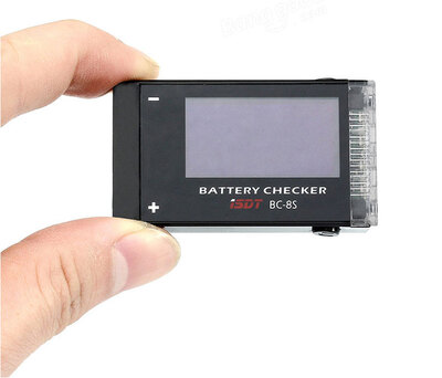 

ISDT BC-8S Battery Checker с двумя 85дБ ​​зуммером OLED-экраном для LiPo LiHv LiFe LiIon аккумуляторов