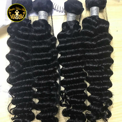 

Brazilian Deep Curly Hair Weave 4 Bundles Human Hair Grade 8A Unprocessed Virgin Brazilian Deep Curly No Tangle No Shedding