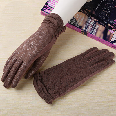 

Sunscreen lace gloves thin section spring and summer riding a short section of anti-skid anti-UV gloves