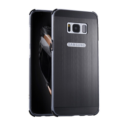 

Luxury Case for Samsung Galaxy S8 Aluminum Bumper+Acrylic Panel Back Glossy Business Cover for Samsung S8