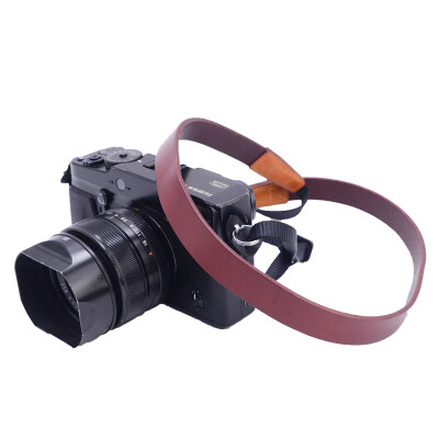 

KYOTSU King wins handmade leather camera strap Canon Nikon SLR shoulder strap Sony micro-single leather hit the color strap (brown)