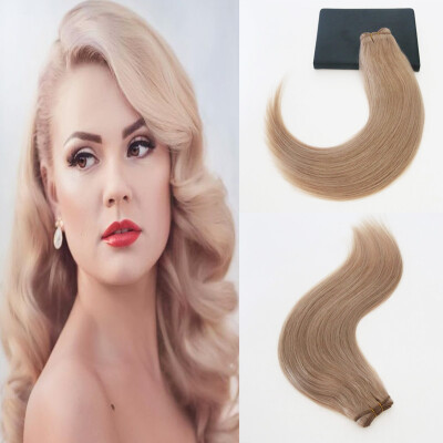 

Pure Color #18 Brazilian Remy Hair 14-24" Straight Hair Full Set Hair Wefts Extenasions Free Shipping