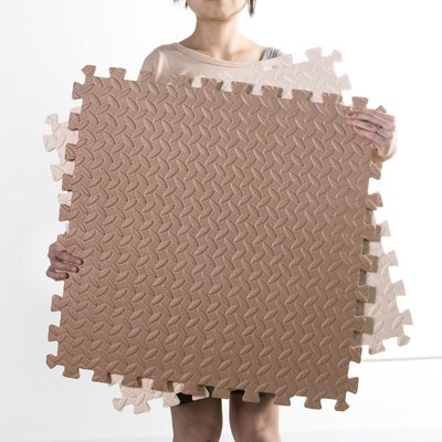 

Maia mats living room bedroom full of children's puzzle crawling game pad 4 set 60 * 60cm (coffee + rice) about 1.44 square meters