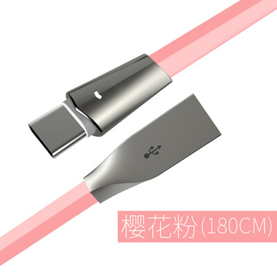 

Huang Shang Type-C data cable millet 5 5s4c Huawei p9p10 glory V8V9 music 2 mobile phone charger line 18m cherry powder