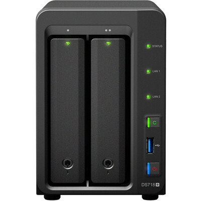 

Synology DS718 + 2-bay NAS Network Storage Server (no internal hard drive