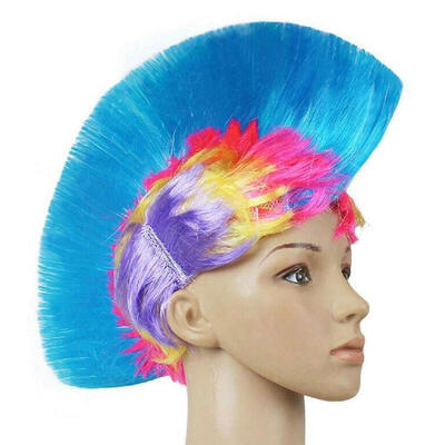 

Модные Hallowmas Маскарад Punk Mohawk могикан прическа Cockscomb волос