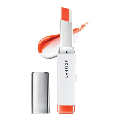 

Lange LANEIGE two-color three-dimensional lipstick 13 light orange air white 2g moisturizing lips lasting color