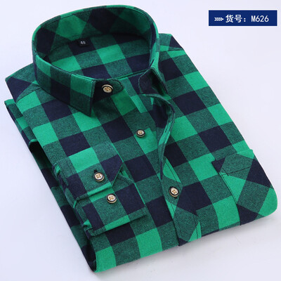 

New Plaid Casual Long Sleeve Suitable Fashion Men Shirt