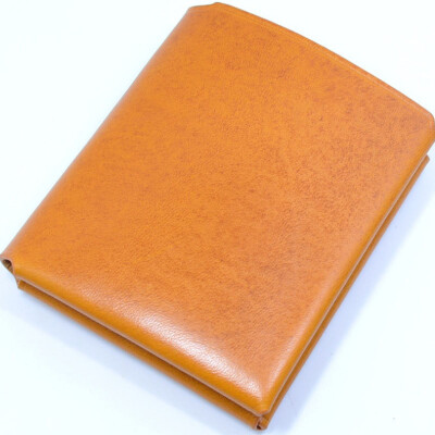 

Leather small wallet color vegetable tannery short clip casual mini simple creative coin purse