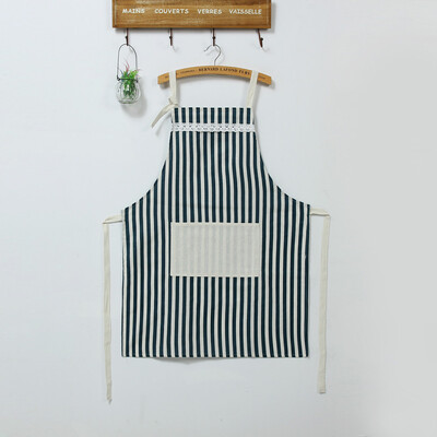 

Womens Apron with Convenient Pocket Durable Stripe Kitchen&Cooking Apron