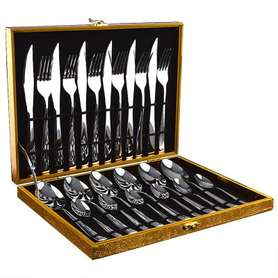 

Jingdong supermarket Jilui chopsticks spoon knife&fork 24 sets of spoon fork knife tableware set CZ5050