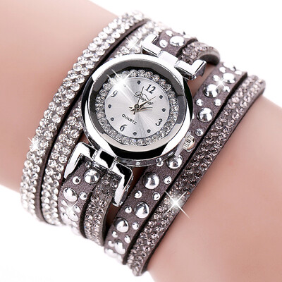 

Watch Women Luxury Dress Leather Pendants Bracelet Wristwatch Women Quartz Watch Casual Vintage Watch