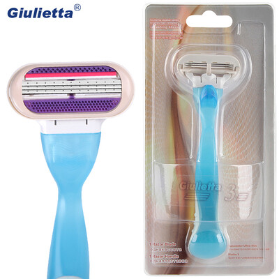 

Giulietta Women Razor Armpit Hair Removal Stainless Steel Blade 3 Layer Affordable GF2025-B