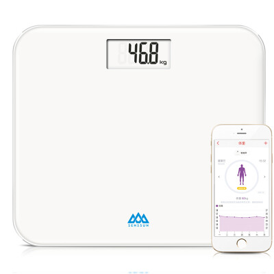 

Fragrant Hill EB829i JD + smart Bluetooth electronic weighing scales to achieve pure white Jingdong micro-connection App control