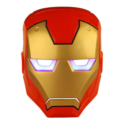 

LED Светящиеся Superhero Альтман Маска Маска Человек-паук Железный человек Халк Бэтмен партии мультфильм для Дня защиты детей косплей