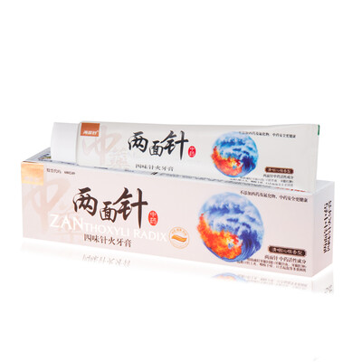 

две иглы Китайская зубная паста четыре вкуса придавить, как огонь 140г уменьшить сухость першение в горле (случайно представлены яркие отбеливание зубов зубная паста 16g)