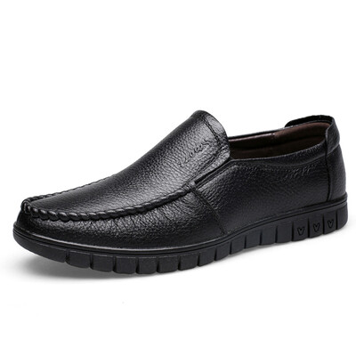 

Yi Chi EGCHI casual shoes men business shoes sets of feet middle-aged shoes 36274 black 39