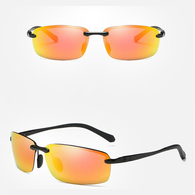 

Fashion Rimless Frame Integrated Mirrored Lens Men Women Sunglasses One Piece Eyeglasses Frameless Sun Glasses