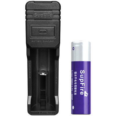 

supfire интеллектуальный USB зарядник+18650 батарея для карманного фонарика концентрации света