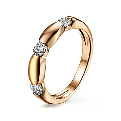 

Yoursfs Wedding Engagement Ring For Women Halo Cocktail 18K Rose GP Fashion Jewelry