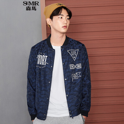 

Semir (Semir) 2017 осени бейсбола равномерных курток мужская прилива мужская дикая корейское студенческое движение камуфляж зеленый армии пальто осень 13316081372 XXL