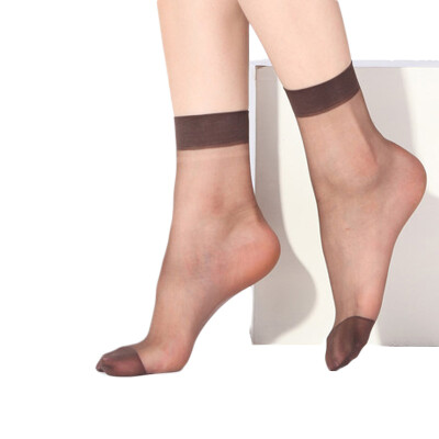 

Jingdong supermarket Langsha short silk socks on the socks crystal silk socks thin section Ms short stockings 20 pairs of 4 colors each 5 double