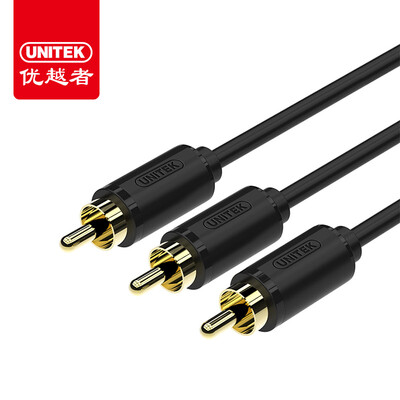 

Superior person UNITEK Y-C951BK 3RCA 3RCA public audio&video cable conversion line three pairs of three lotus head TV set-top box red&white AV cable 2 meters black