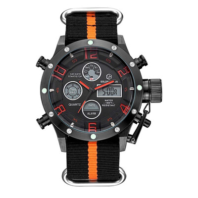 

Golden Hour Top Luxury Brand Mens Quartz LED Digital Watches Men Fashion Casual Sport Military wrister watch