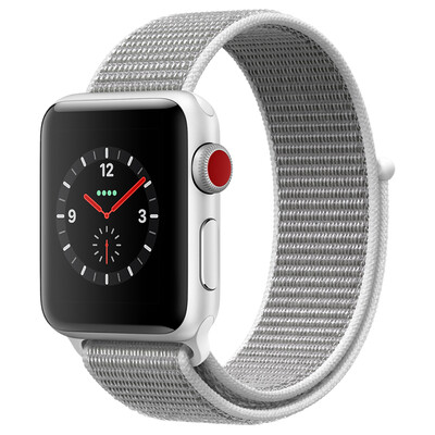 

Apple Watch Series 3 Smart Watch (GPS + сотовая сеть 42 мм золотой алюминиевый корпус розовый песчаный спортивный ремешок MQQU2CH / A)