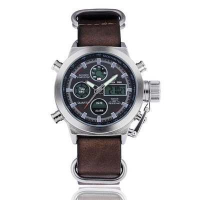 

Top Brand Luxury Men Swimming Quartz Analog Outdoor Sports Watches Military Relogio Masculino Male Clock Hour With Leather Strap