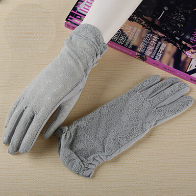 

Sunscreen lace gloves thin section spring and summer riding a short section of anti-skid anti-UV gloves