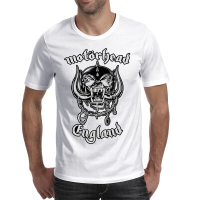 

2017 MEN BONE Men's Fashion personality T-Shirts with shirt sleeve, motorhead pattern