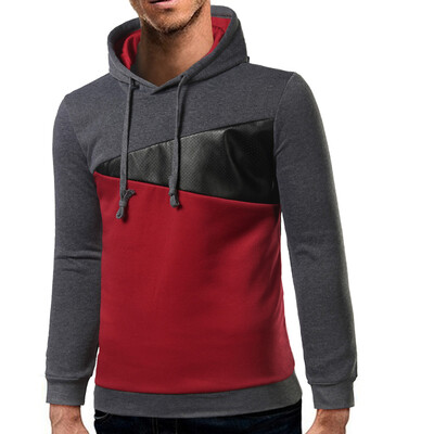 

Brand 2017 Hoodie Fall New Spell-Color Hoodies Men Fashion Tracksuit Male Sweatshirt Off White Hoody Mens Purpose Tour XXL