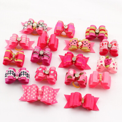 

10 Pcs Handmade Dog Bow Grooming Bows For Puppy Dogs Accessories Boutique Products 6020001 Color Party