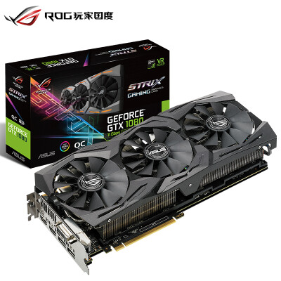 

ASUS ROG-STRIX-GTX1080-O8G-11GBPS 1695-1860MHz 8G / 11GHz GDDR5X PCI-E3.0 graphics card